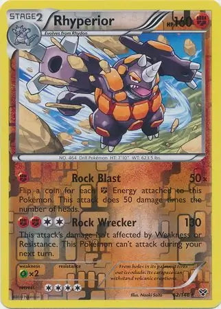 XY Rhyperior #62/146 reverse holo